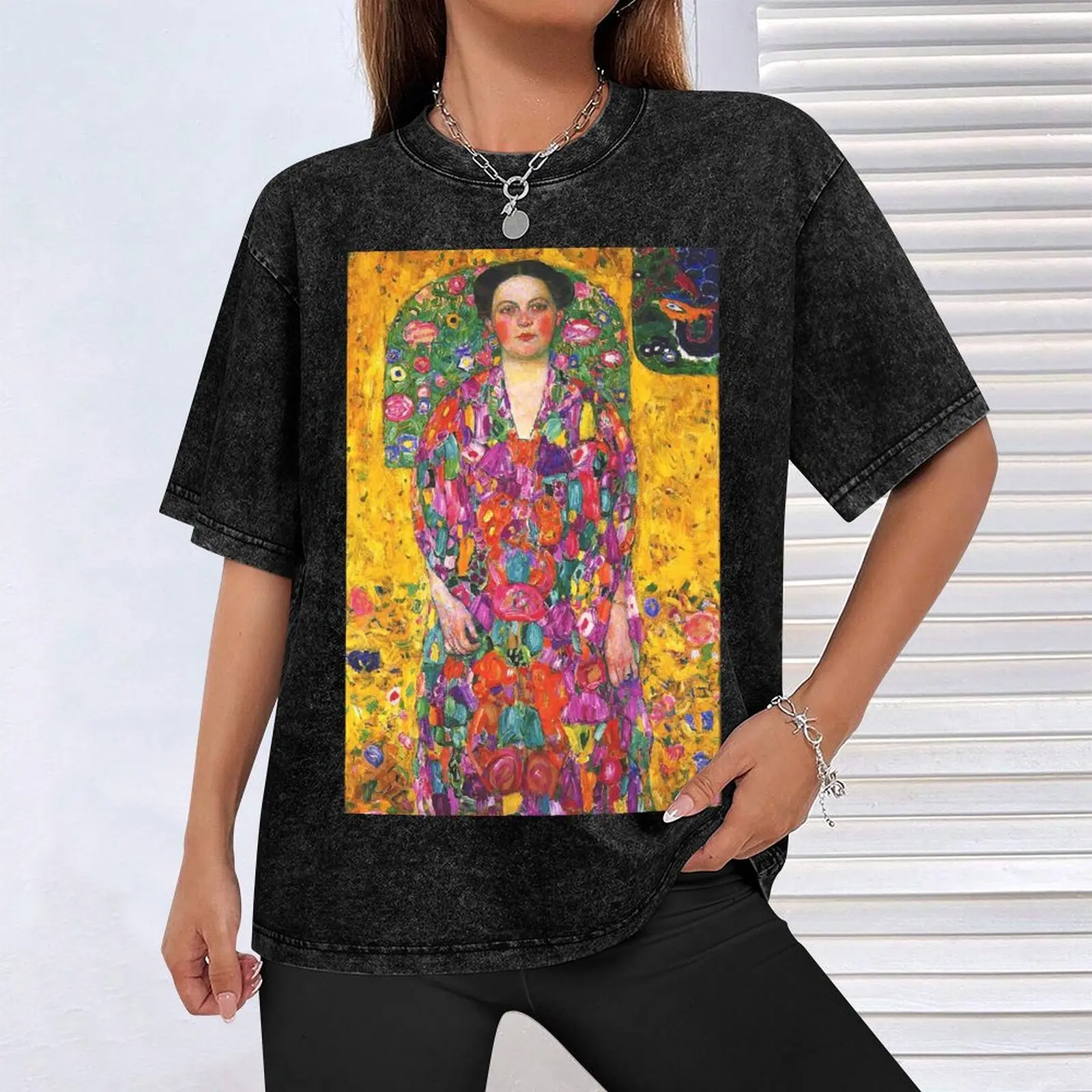 HD портрет Евгении Примузи Густава Климта 1913 года футболка с ВЫСОКОГО ДЕФИНИЦИИ