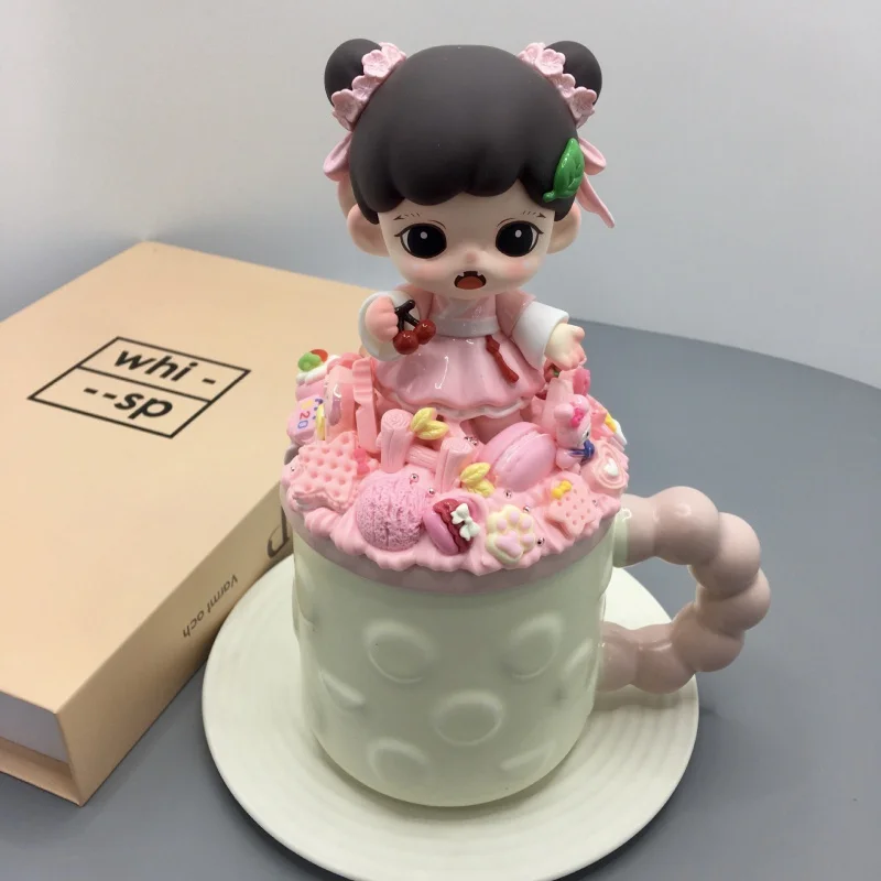 DIYPop Mart кружка с крышкой керамическая кофейная чашка для завтрака крем клей