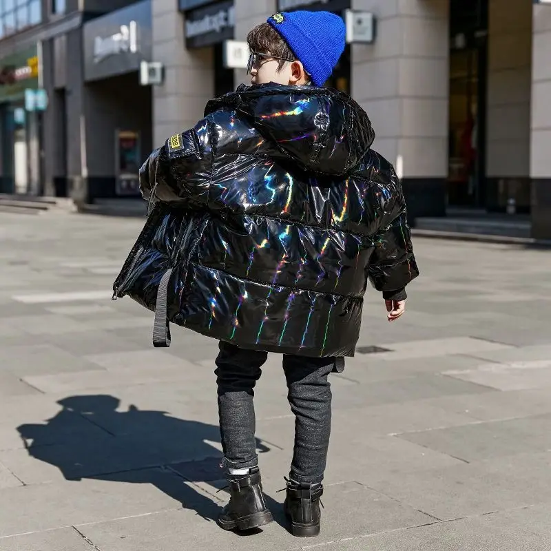 

Детский хлопковый пуховик с капюшоном, на возраст 8-12 лет