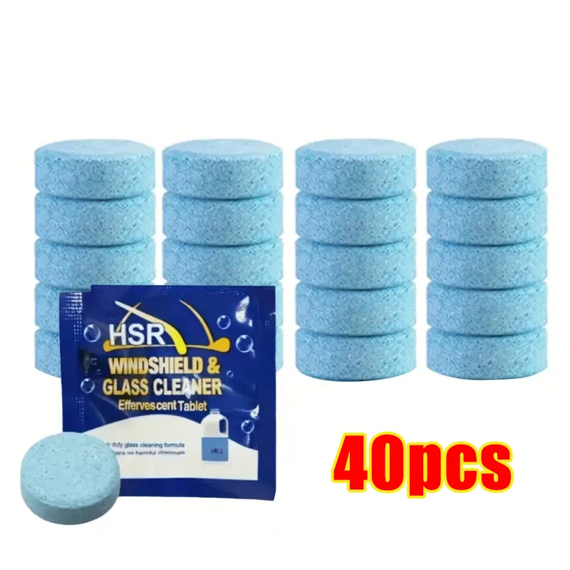 

20/40 шт., твердый очиститель, очиститель ветрового стекла автомобиля, шипучие таблетки, авто стеклоочиститель, твердая очистка, концентрированные таблетки, моющее средство