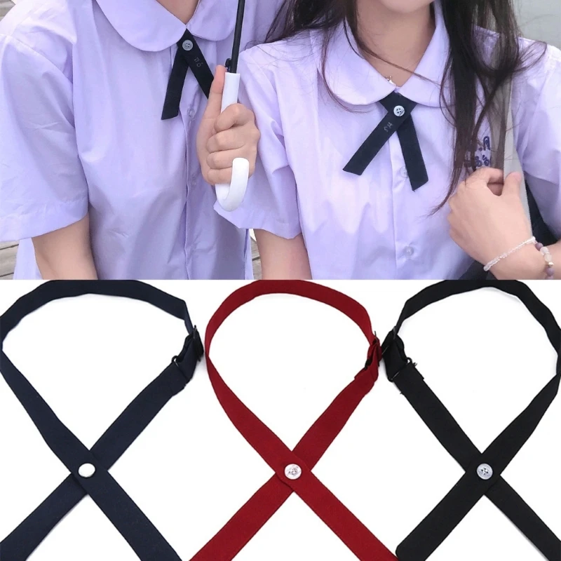 Униформа для девочек JK галстуки-бабочки регулируемые