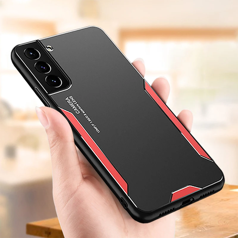 Алюминиевый металлический чехол из ТПУ для Samsung S21 FE S20 Ultra S10 S9 Plus S8 Note 20 10 Pro 9 A72 A71 A52