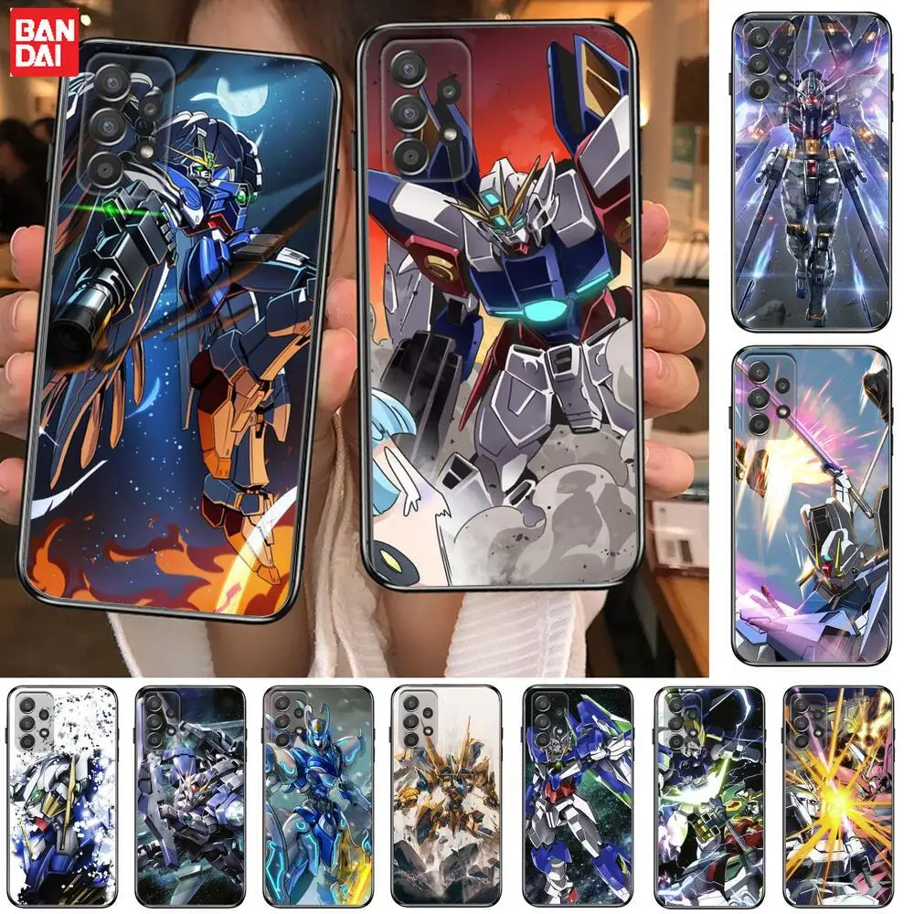 

Gundam Robot Phone Case Hull For Samsung Galaxy A70 A50 A51 A71 A52 A40 A30 A31 A90 A20E 5G a20s Black Shell Art Cell Cove