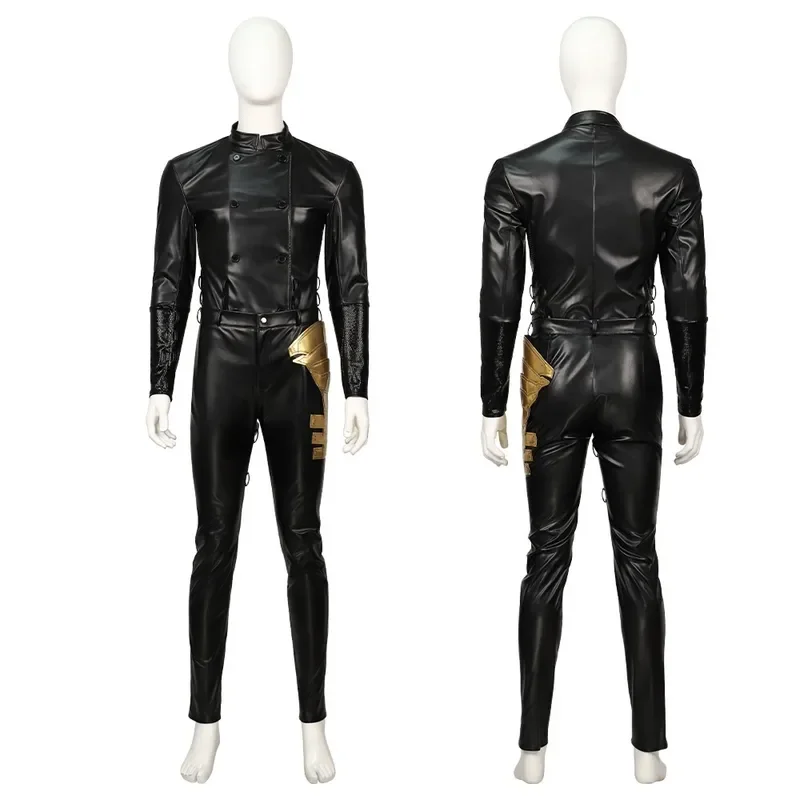 Мужской костюм для косплея Винсента Валентина FF7 кожаный топ брюки и аксессуары