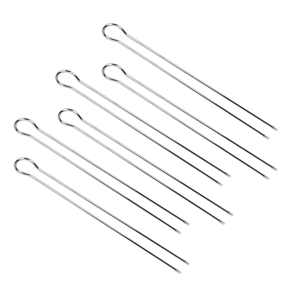 6 шт. металлическая вилка для гриля барбекю палочки шампура набор пикника