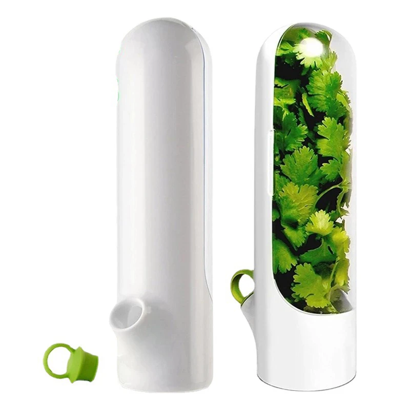 

Household Herb Keeper Vanilla Preservation Fresh-keeping Cup Keeps Herb Green Longer Asparagus Container Kitchen Accessory