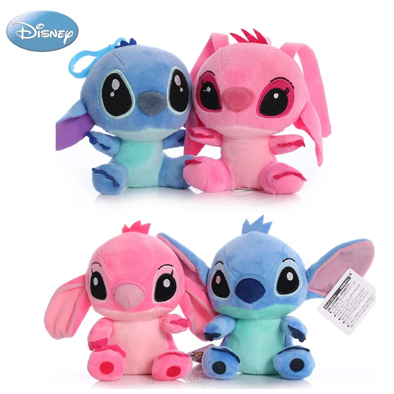 Брелок для ключей из мультфильма Лило и Ститч Мягкая Плюшевая Кукла розового