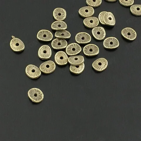 TARIN THOMAS Разделительные бусины из цинкового сплава золотого цвета 200 шт