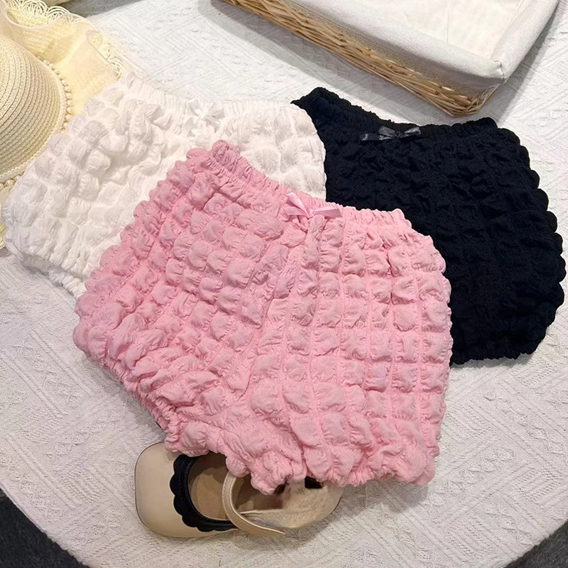 

Kids Baby Shorts for Girls Spring Summer 2023 New Solid Soft Plaid Toddler Inflant Loose Trousers Children Clothing