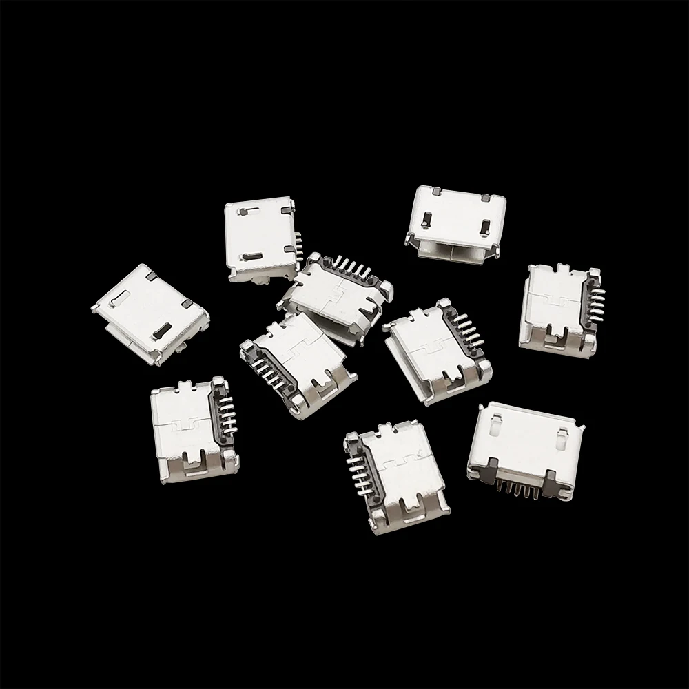 

50 шт., разъем Micro USB, 5 контактов, 5,9 мм