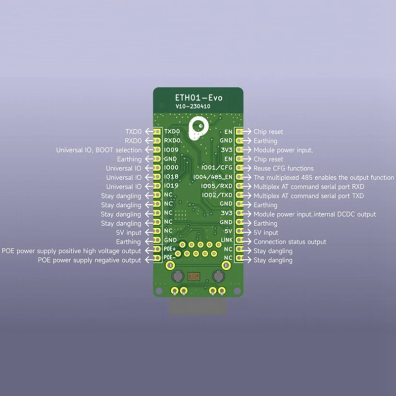 Фото Женская плата разработки Wi-Fi Bluetooth Ethernet 3 в 1 шлюз связи Iot с модулем POE №2
