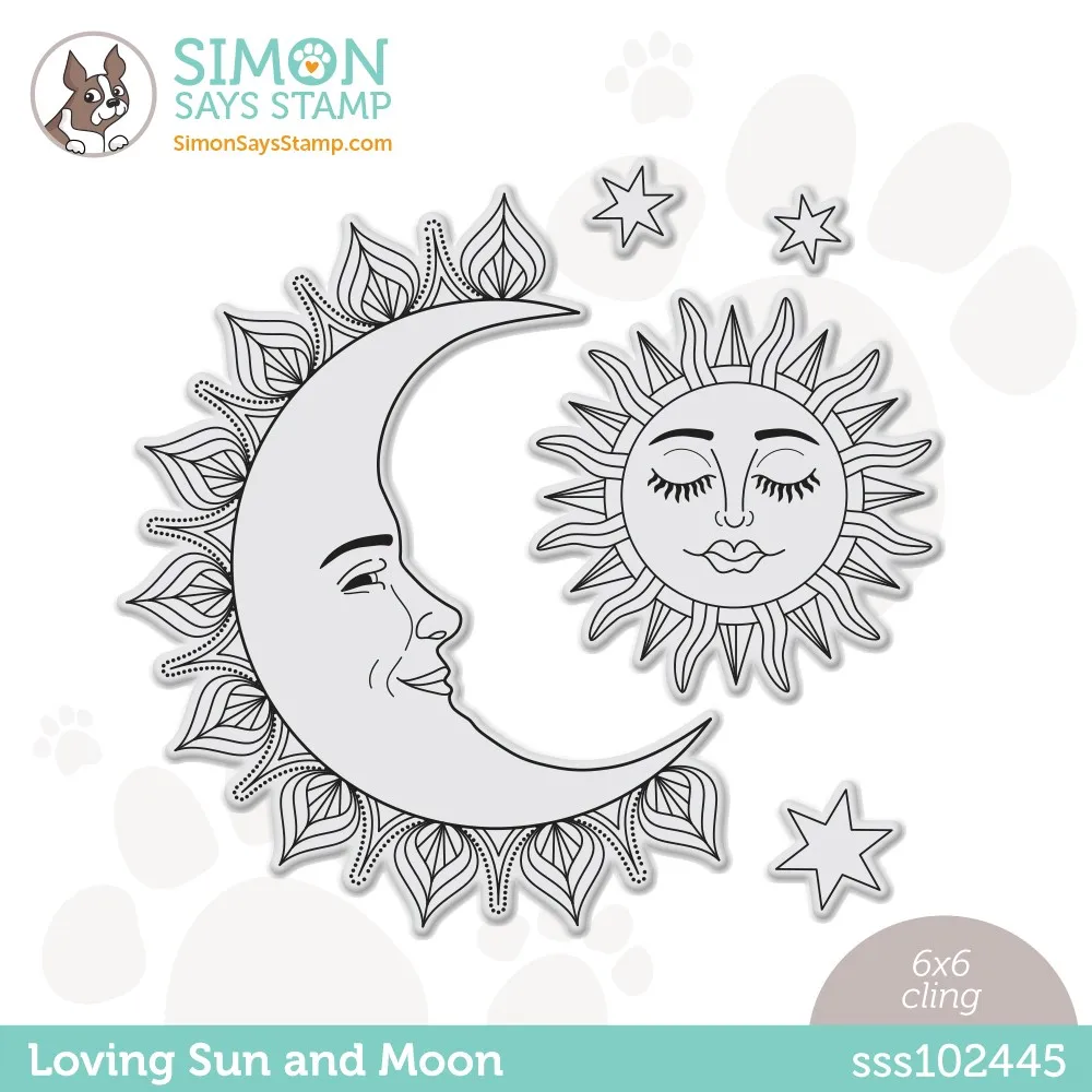 

2022 New Arrival Sun and Moon Clear Stamp For Scrapbook Embossed Paper Card Greeting Cards Album Craft Template Cut Stencils