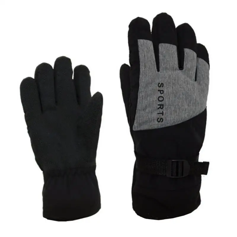 

Ветрозащитные перчатки, теплые лыжные перчатки, теплые толстые перчатки, ветрозащитные перчатки с застежкой на запястье для зимнего катания на лыжах, сноуборде