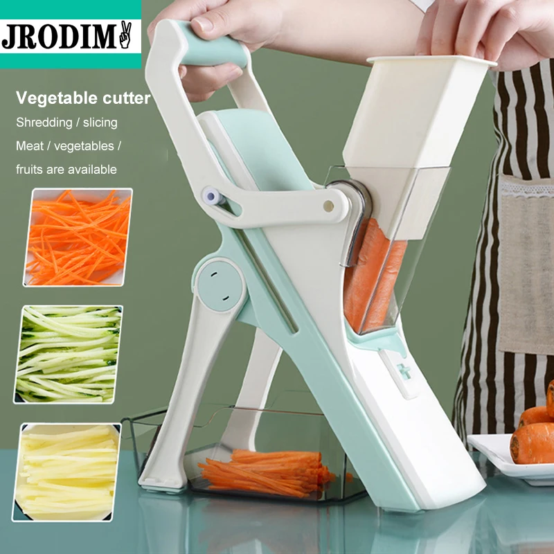 

6 In 1 Multifunctional Vegetable Fruit Cutter Slicer Manual Grater Peeler Stainless Steel for Kitchen Gadgets Tools Accessories
