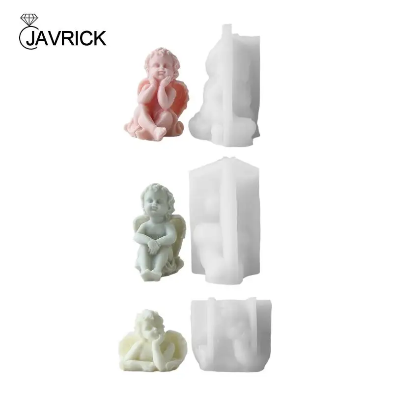 

Формы для свечей, глиняные формы, формы для рукоделия, товары для ручного изготовления, форма симпатичного ангела, антипригарный силиконовы...