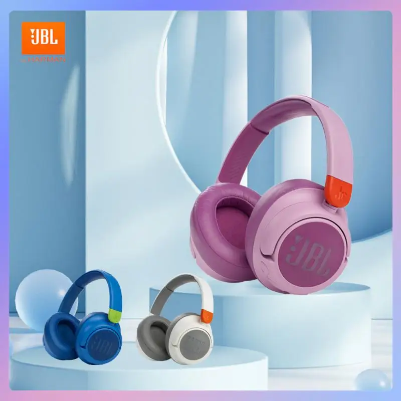 JBL Buletooth Headphones JR460NC Kids Learning Headset With Microphone Active Noise Cancelling Music Earphone Children's Gifts