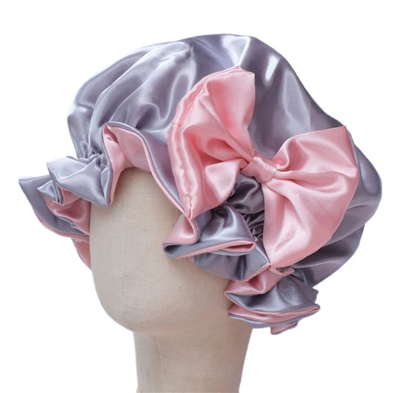 

Kids Hair Hat Elastic Blossom Bowknot Baby Sleeping Hair Accessory for Toddler Child Baby Face Washing Shower