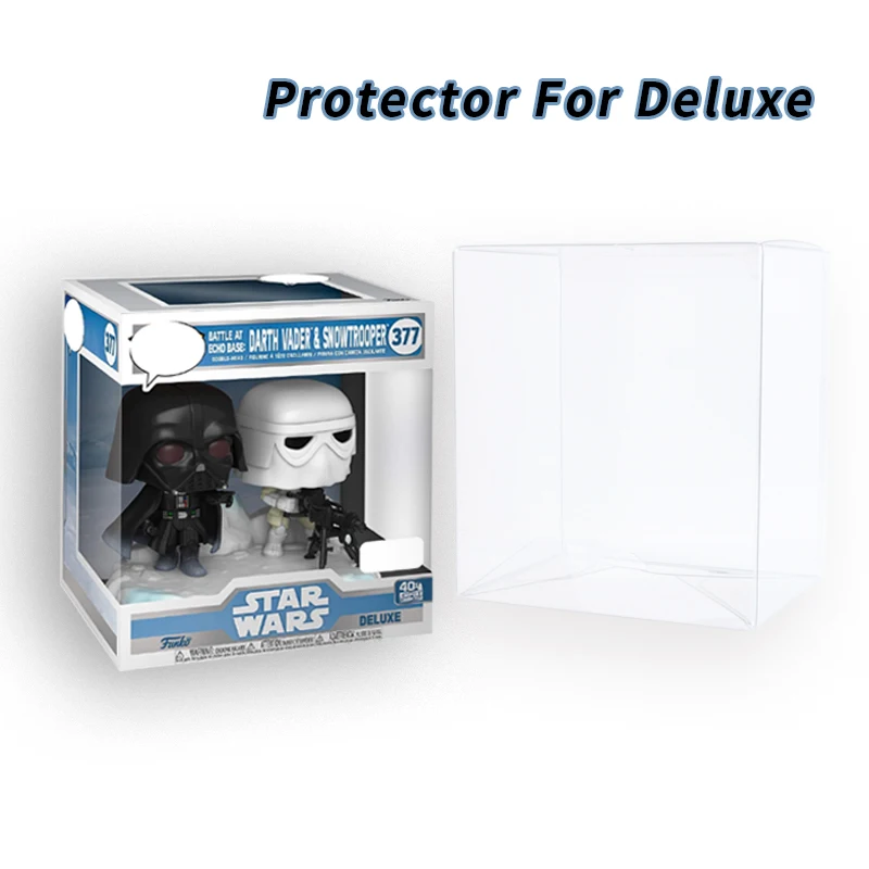 

Transparent Display Protector PET Plastic Cover 10/50/160Pcs For Funko Pop for Deluxe Series Limited Edition Storage Box Packing