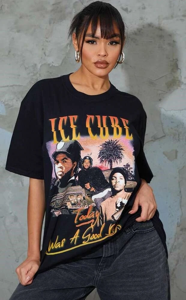

Ice Cube Today Was A Good Day T Shirt Black Vintage Hip Hop Rap T-Shirt Tee