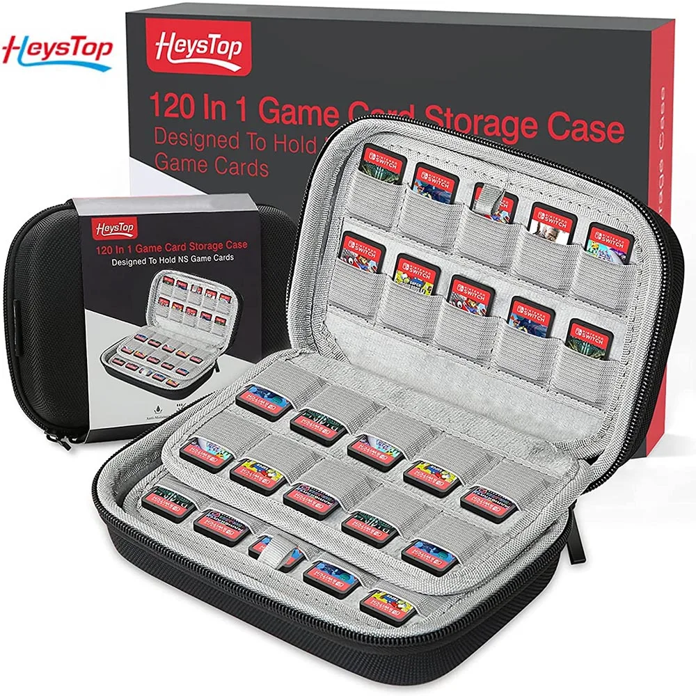 Игровой чехол HEYSTOP 120 Switch игровой держатель совместимый с моделями Nintendo и OLED игрой