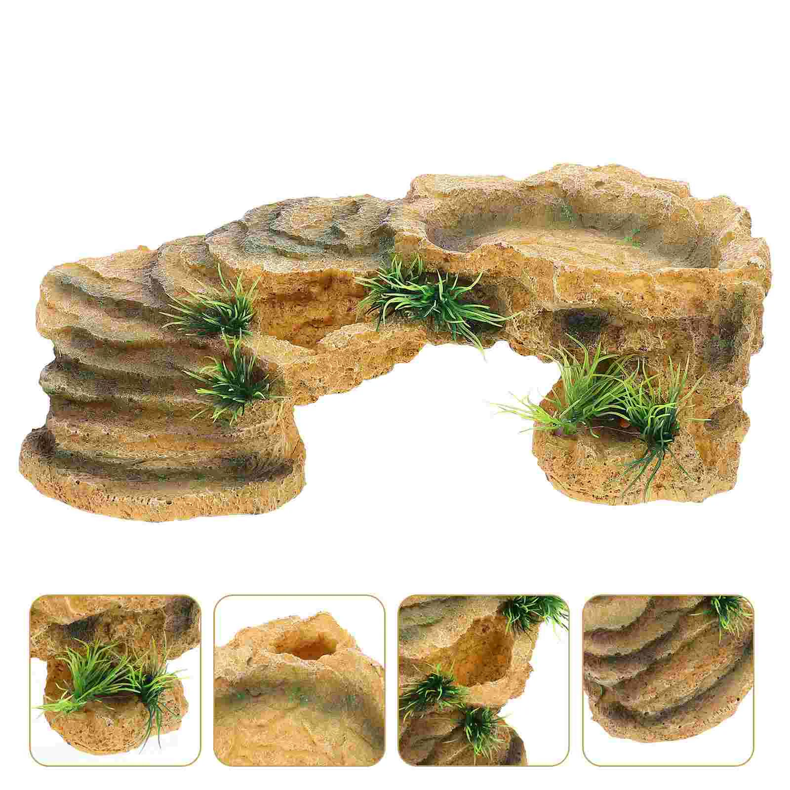 

Turtle Platform Reptile Tortoise Basking Habitat Ramp Aquarium Dock Cave Accessories Resting Terraceladder Tank Hideout Ornament
