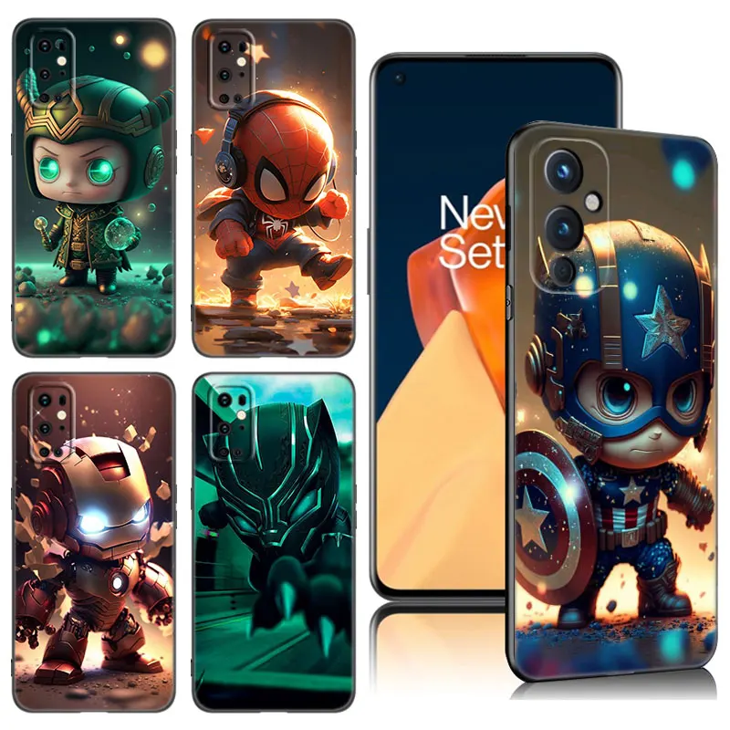 Черный чехол для телефона Baby Marvel Heroes Avengers OnePlus 9R 10R 11R 12R ACE 2 Pro 2V 3V Nord CE 3 Lite 4 N10 N20 N30 SE 5G
