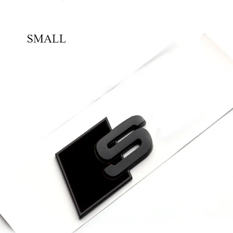 

Маленькие большие автомобильные наклейки из АБС-пластика, значок на задний багажник для Audi Sline S3 S4 S5 S6 S7 S8 R8, эмблема, наклейка на весь корпус, ремонт украшения