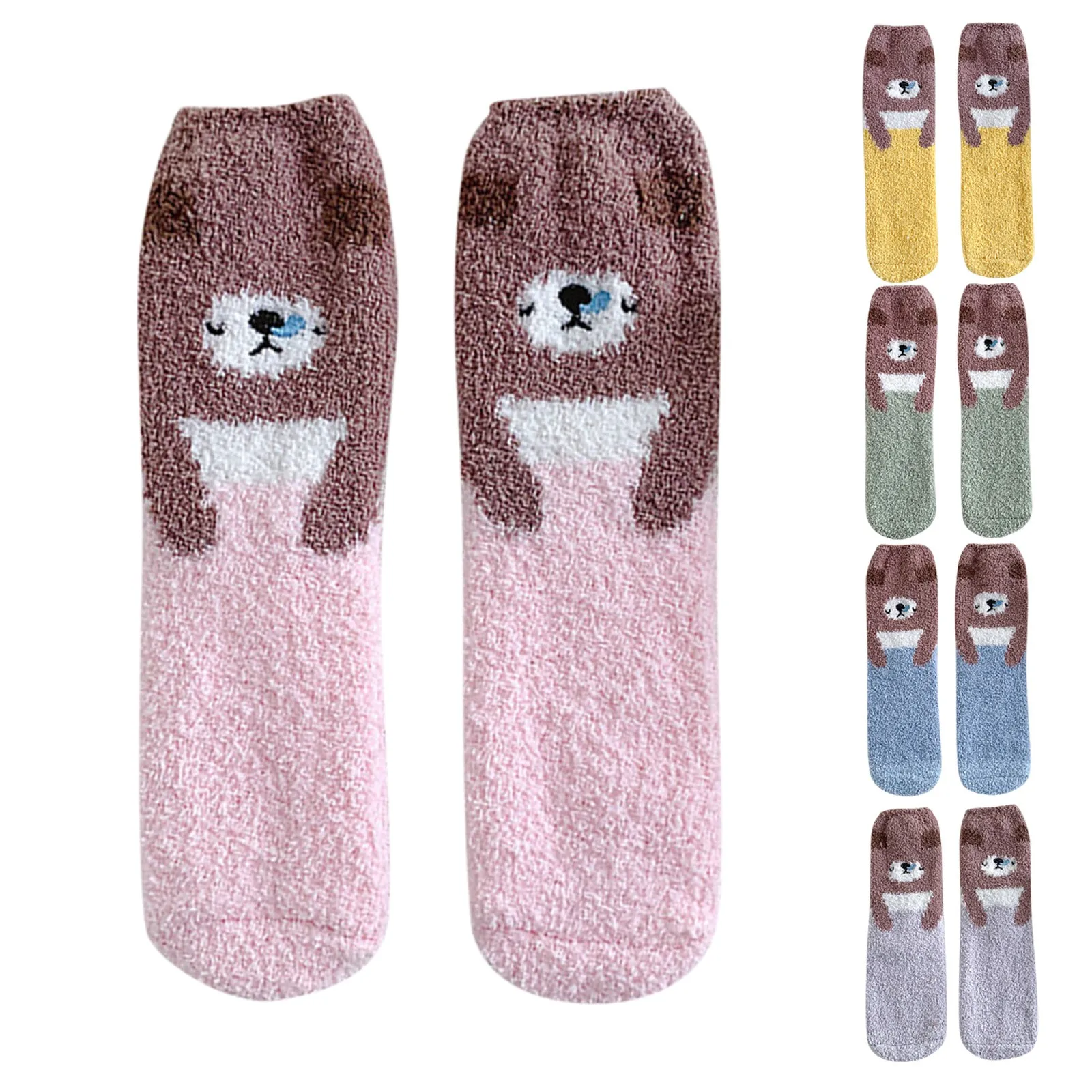 

5 Pairs Women Casual Socks Animal Print Cotton Pattern Lady Sock Chargers Dress Socks Forget about It for Boats Black Socks