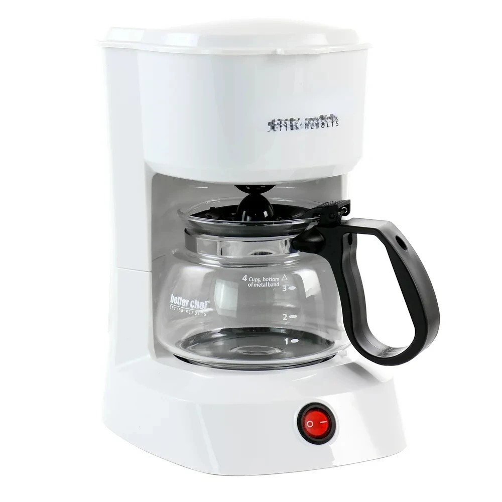 

Компактная белая Кофеварка со съемным фильтром в корзине, кофеварка для эспрессо, аксессуары для кофе, кофеварка для холодного приготовления, M