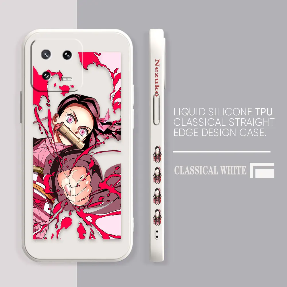 Case For Xiaomi PCOO F3 F4 F5 M3 M4 M5 X3 X4 X5 MIX 3 4 Black Shark 4 5 GT Pro 4G 5G Case Funda Cqoue Shell Demon Slayer Nezuko