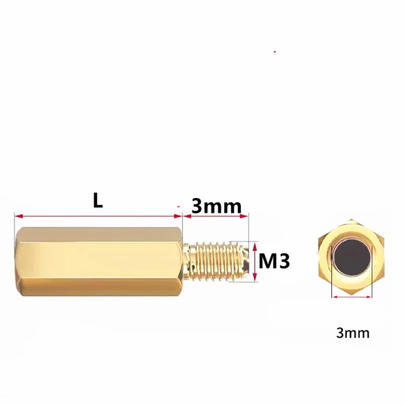 Латунные дистанционные винты WHOOPEE 20 шт.