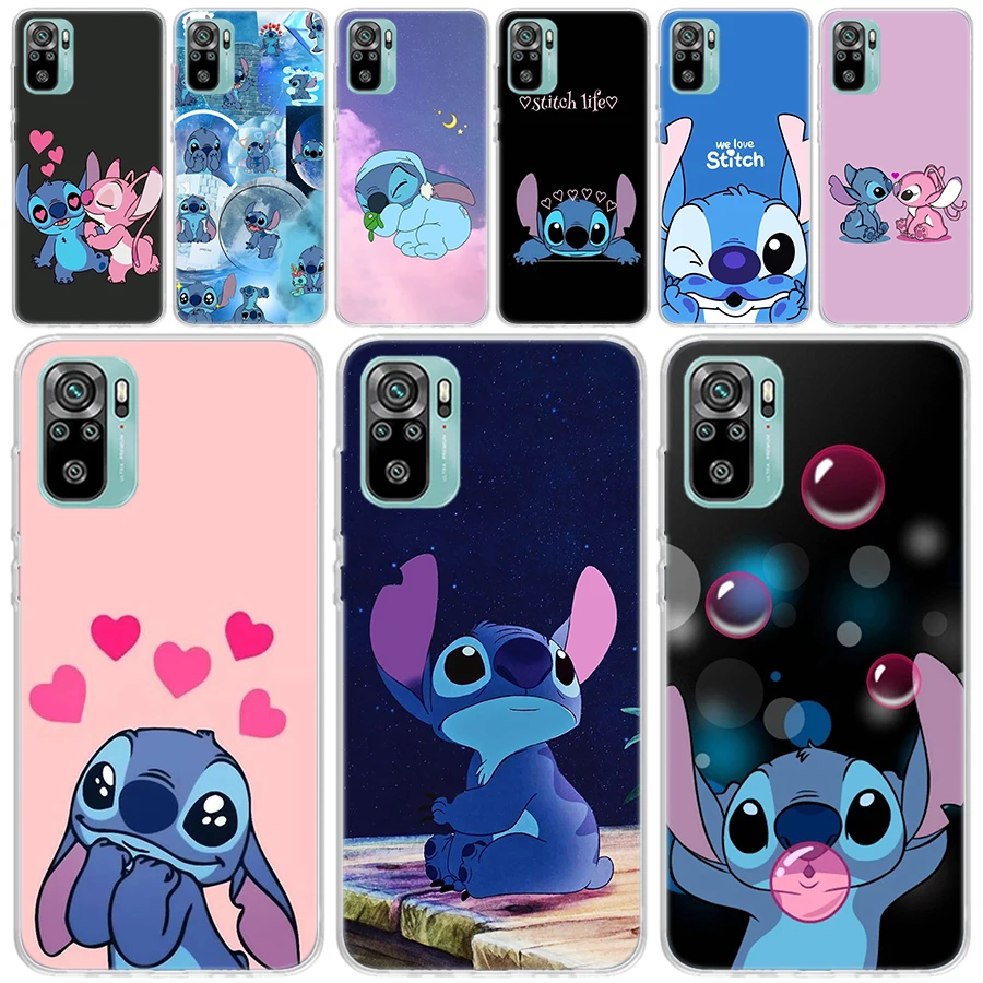 

Мультяшный милый прозрачный мягкий чехол S-Stitch для Xiaomi Redmi Note 11S 11T 11E 10S 10 Pro 12 9 9S 9T 8 8T 7 6 Plus Print Co