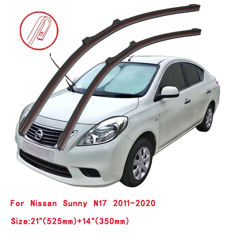 Фото Для Nissan Sunny N15 N16 N17 N18 1997-2024: Щетки стеклоочистителя лобового стекла, аксессуары для мойки, детали для чистки №4