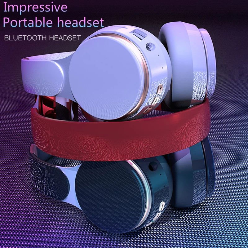 

New Headsets Wireless Headsets Music Surround Sound Wireless Bluetooth Gaming Headsets Surround Sound 3.5mm Audio Jack Headphone