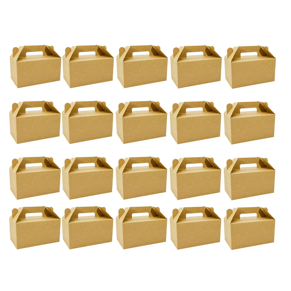 

25pcs Kraft Cupcake Boxes Take Cookie Boxes Paper Sandwich Box Dessert Box Christmas Goodie Bags Christmas Wrapping Box
