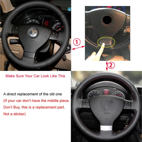 Хромированная накладка на руль для VW Golf MK5 GTI Passat B6 3C Eos Jetta Touran
