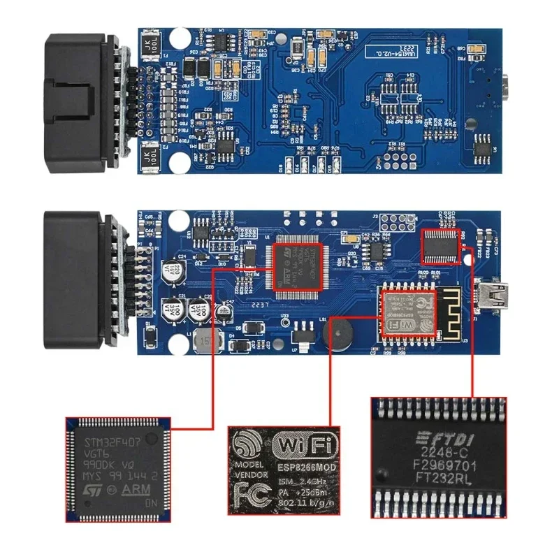 НОВЫЙ полный чип 6154 1 6 WIFI OBD2 O-S VAS6154 для Adi/Skda/v/W автомобильные диагностические