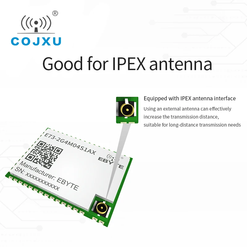 nRF52810 Bluetooth cojxu E73-2G4M04S1AX Ebyte 2 4 ГГц 5 МВт IPEX PCB Антенна IoT UHF Беспроводной