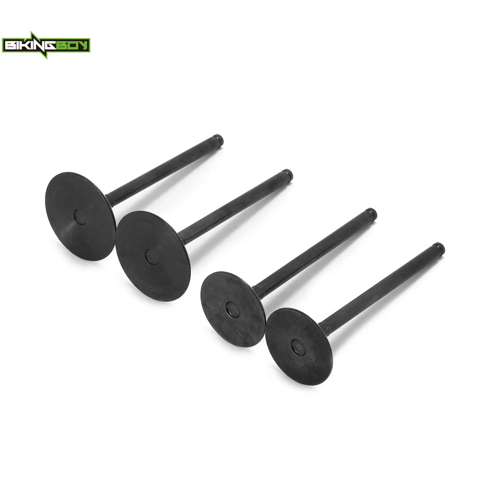 BIKINGBOY 2 впускных + стержня выпускного клапана для Kawasaki KFX450R 08 09 10 11 12 13 14 KFX 450 R 12004-0026