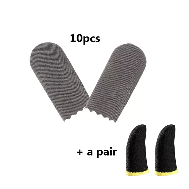 

2023 Phone Fingertip Gloves Finger Sleeve Tablet Screen Touch Gloves Nylon Sweat Proof Mobile Gaming Finger Cover