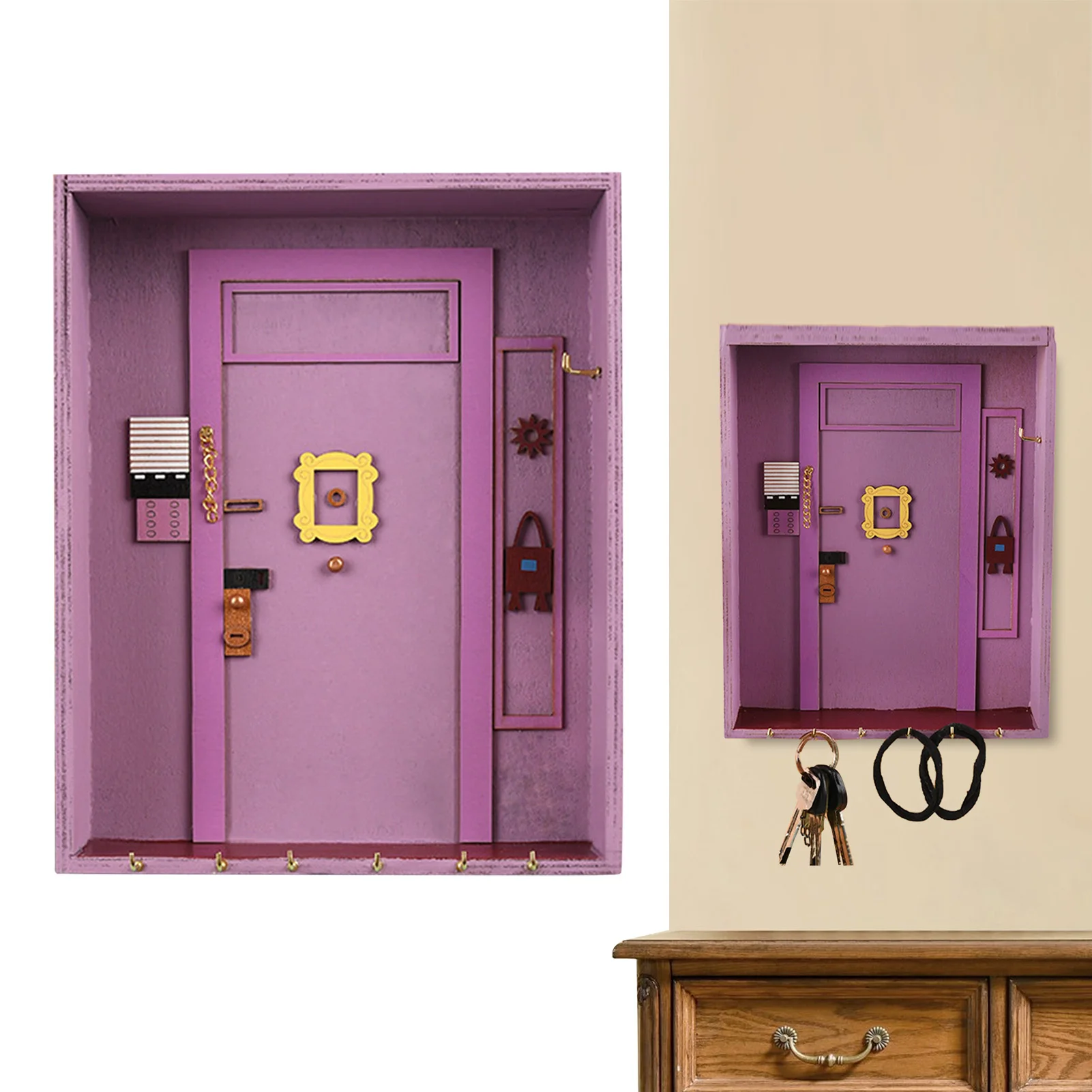 

Настенная вешалка для ключей, настенный органайзер, крючки для ключей ручной работы, стеллаж для хранения, вешалка для пальто, для гостиной, ...