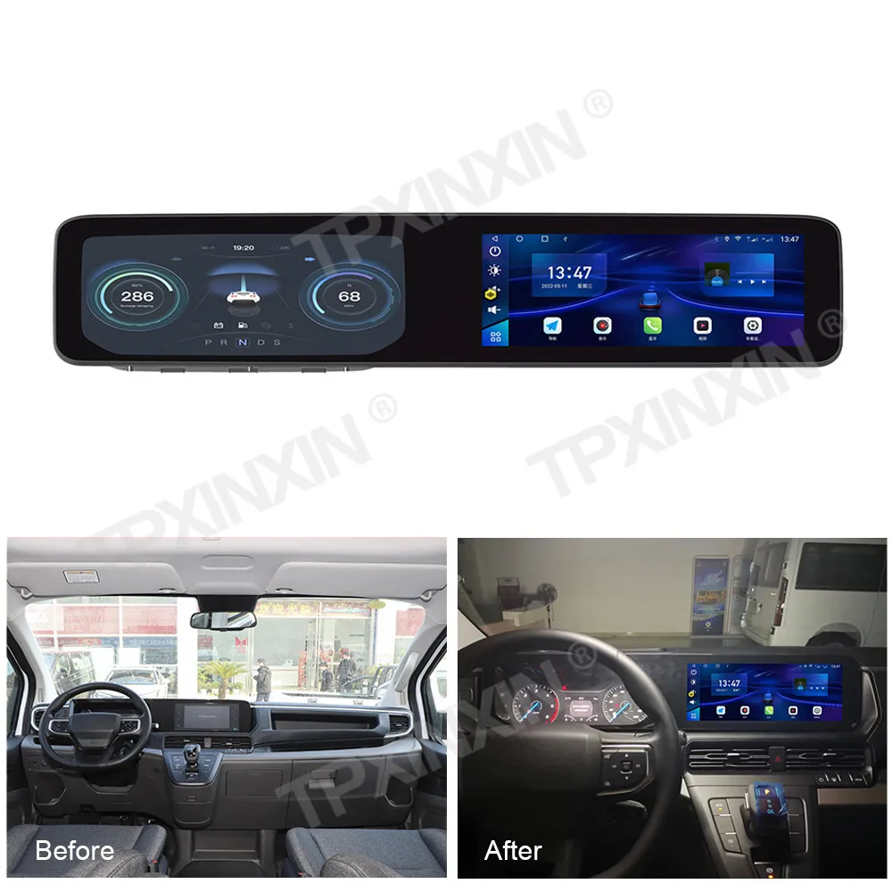 

12,3 ''8 + 256G Android для Ford Transit 2023, автомобильный GPS-навигатор, экран, автостерео, мультимедийный плеер, радио, магнитофон