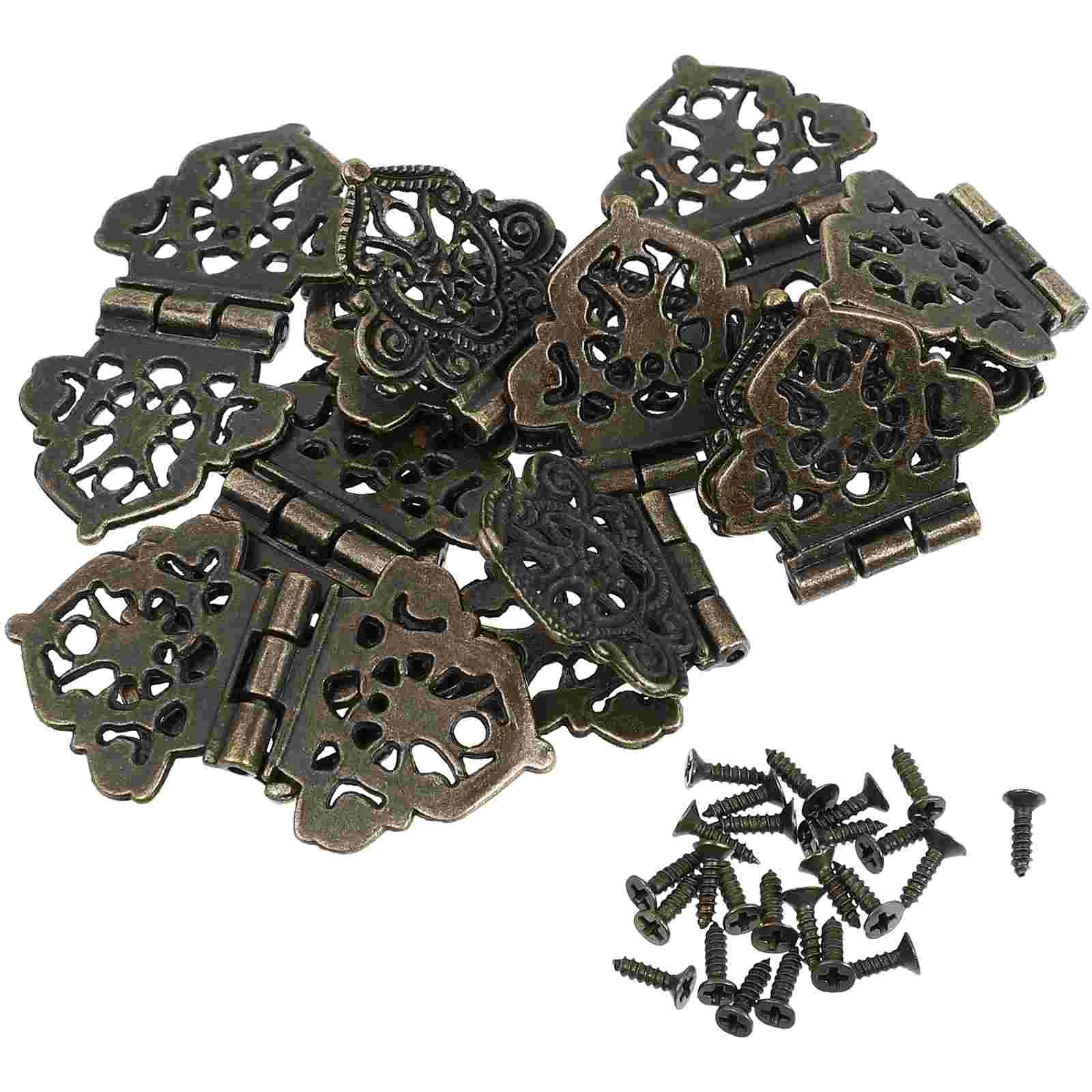 

10 Pcs Hinge Vintage Accessories Zinc Alloy Hinges Decorate Jewelry Case