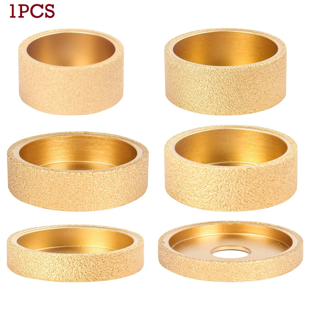 

3-inch 75mm Diameter Dry Vacuum Brazed Diamond Grinding Wheel 10-45mm Thickness Brazed Diamond Wheel Profile Wheel