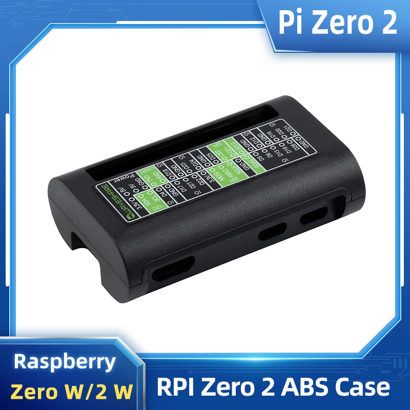 

Raspberry Pi Zero 2 W ABS Case GPIO Reference Mark Plastic Shell Black Enclosure Box for Raspberry Pi Zero 2 W V1.3 W