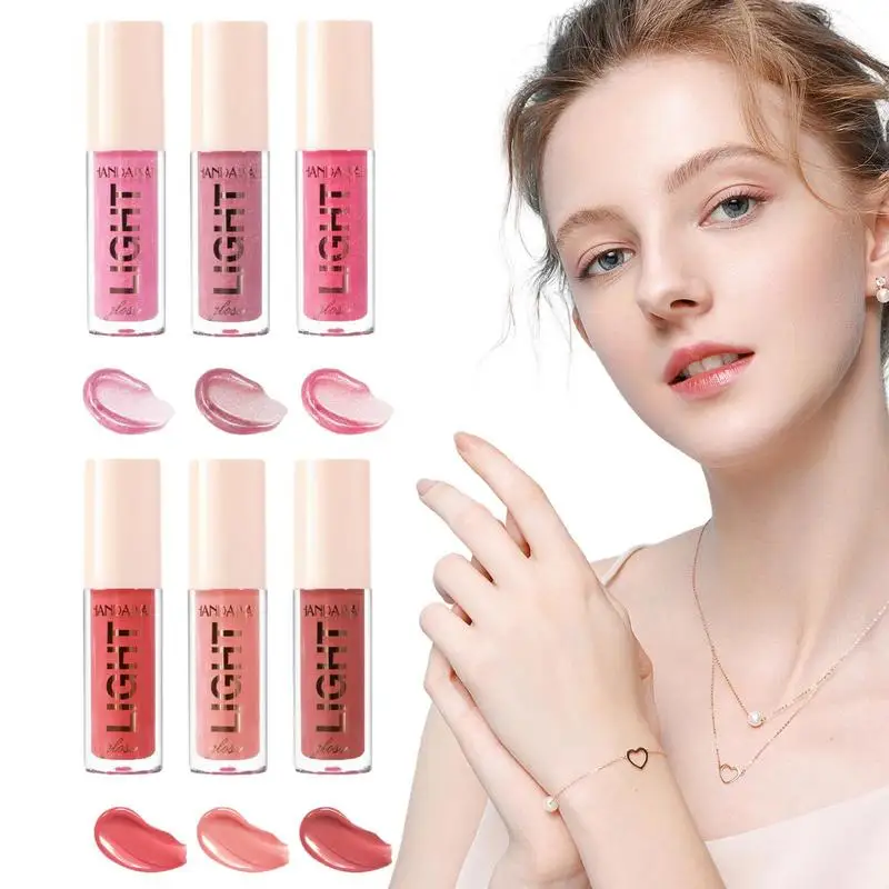 

Smudge Proof Lipstick | Set of 6 Liquid Waterproof Nude Lipsticks | Jelly Lipstick for Daily Work Lip Care Festival Carnivals We
