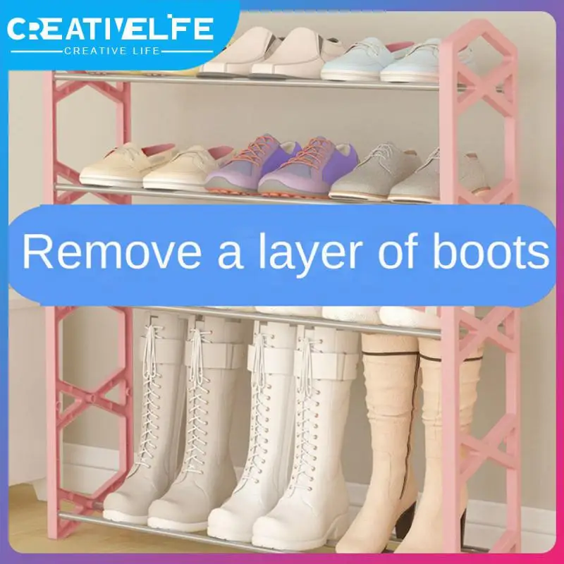 

Multi-layer Assembly Dust-proof Storage Shoe Cabinet Space Saving Simple Shoe Rack Dormitory Organizer Rack Storage Rack