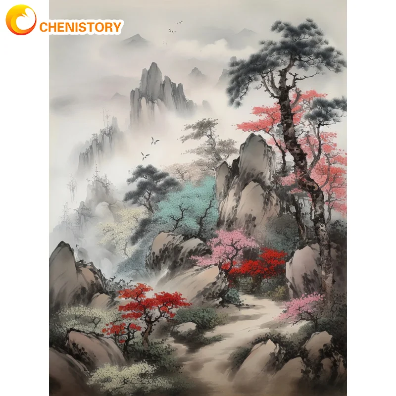 

Набор для рисования по номерам на холсте Горный пейзаж