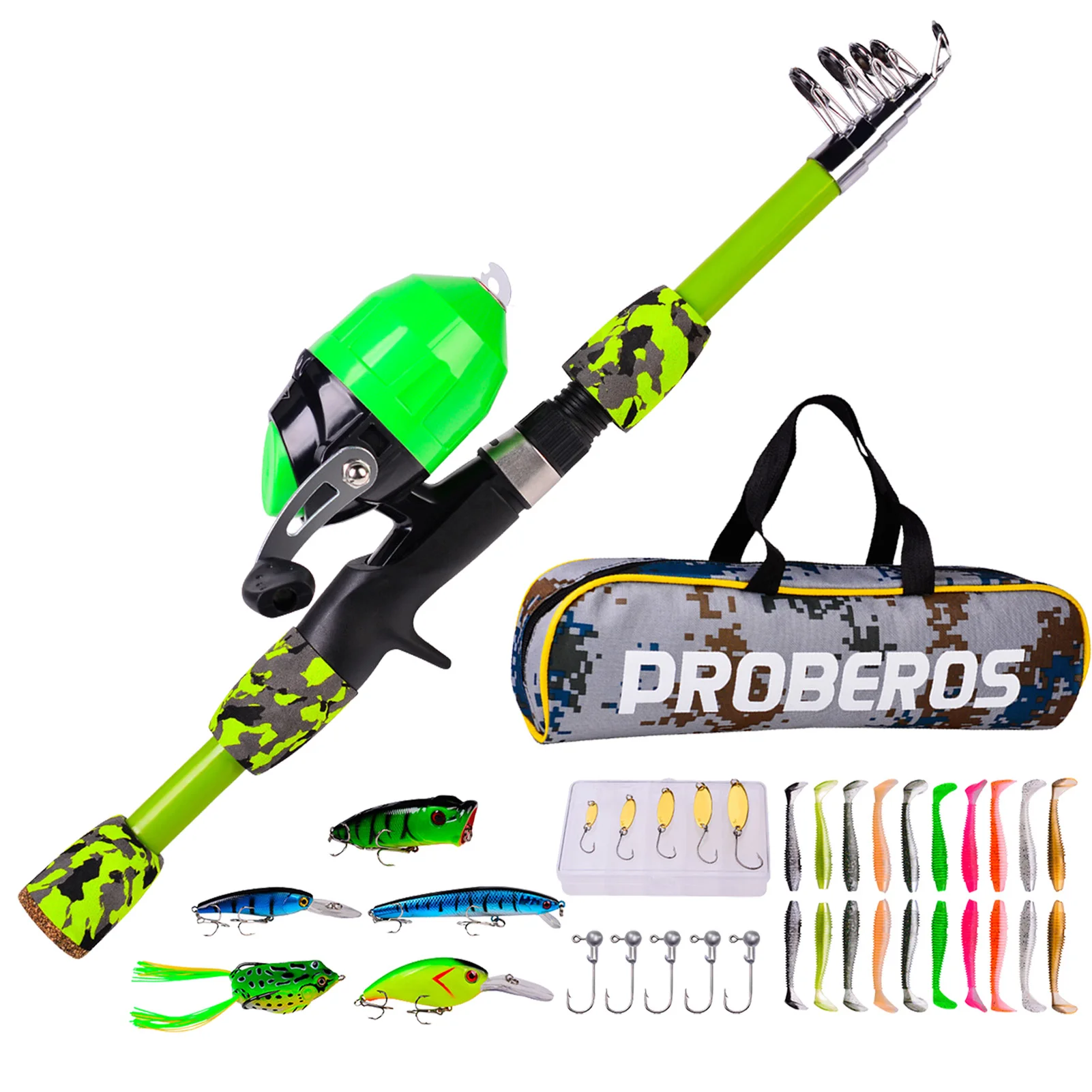 

Kids Fishing Starter Kit Kids Fishing Pole Set With Full Starter Kits Portable Telescopic Fishing Rod And Reel Full Fish Tackle