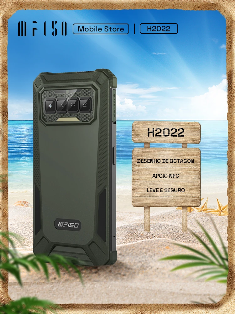 IIIF150 H2022 IP68/IP69K Waterproof Rugged Phone 5.5" HD+ 4GB+32GB Cellphone 4800mAh Battery with NFC Smartphone